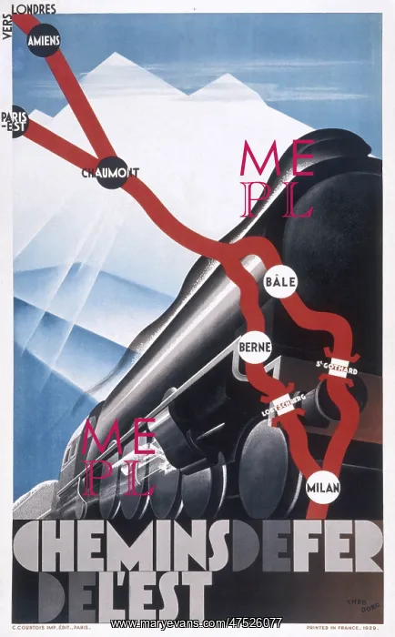 : Poster advertising French railways : Poster advertising French railways