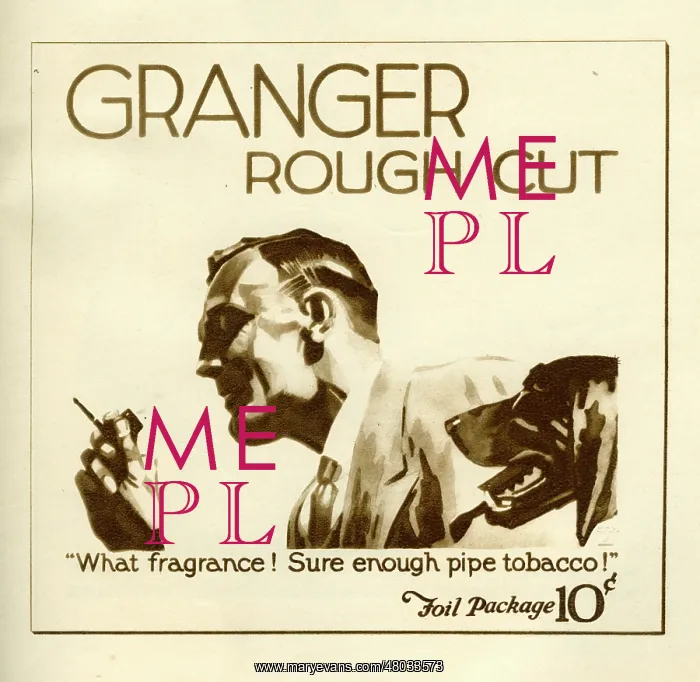: A poster advertisement for Granger rough cut tobacco : A poster advertisement for Granger rough cut tobacco