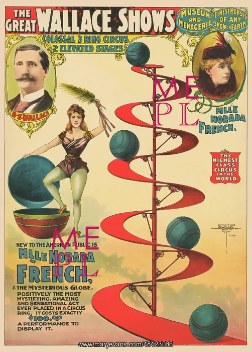 : Poster advertising The Great Wallace Shows circus : Poster advertising The Great Wallace Shows circus