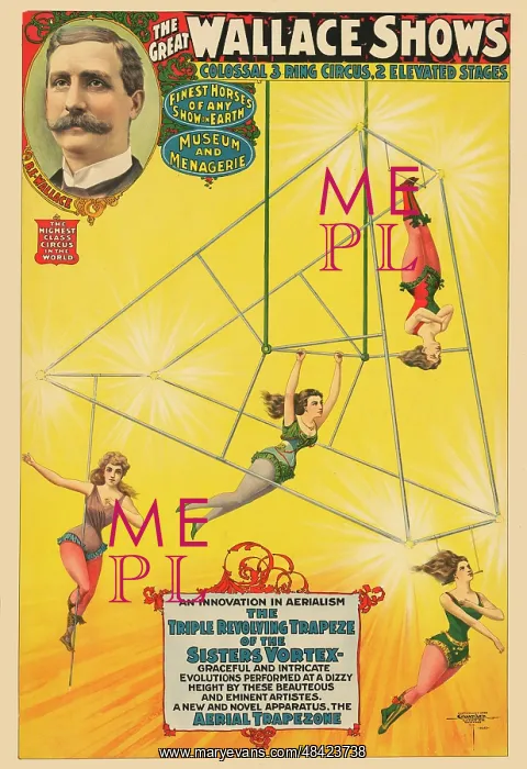 : Poster advertising The Great Wallace Shows circus : Poster advertising The Great Wallace Shows circus