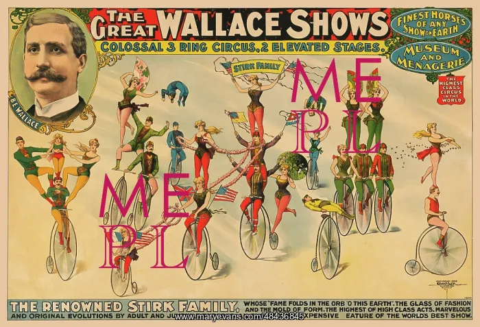 : Poster advertising The Great Wallace Shows circus : Poster advertising The Great Wallace Shows circus