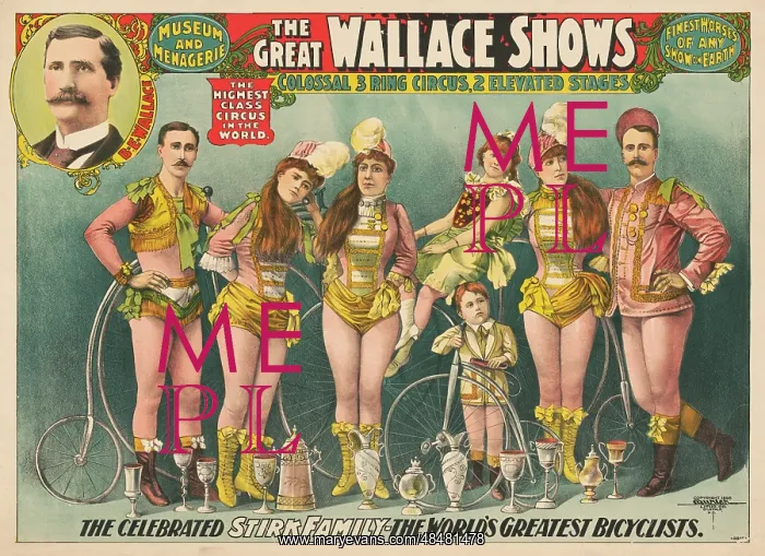 : A poster advertising The Great Wallace Shows circus : A poster advertising The Great Wallace Shows circus