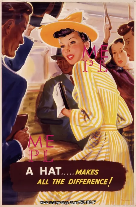 : Poster advertising hats : Poster advertising hats