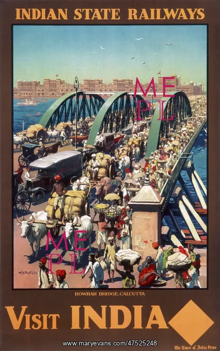 : Poster advertising Indian State Railways : Poster advertising Indian State Railways