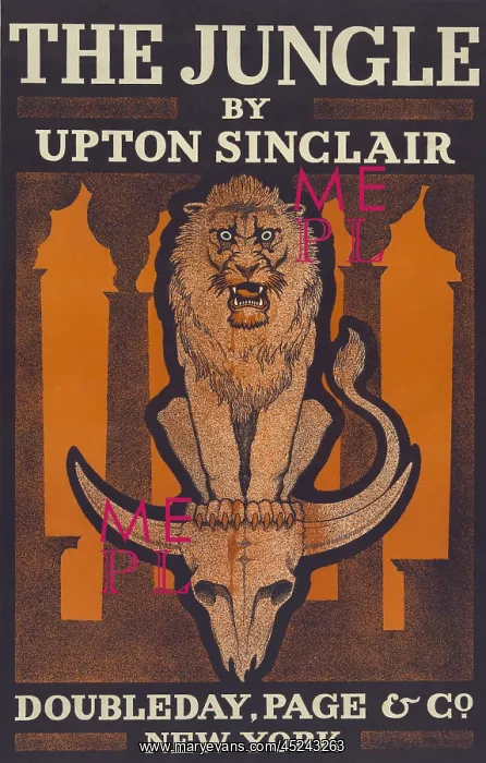 : Poster advertising THE JUNGLE, Upton Sinclair's ? : Poster advertising THE JUNGLE, Upton Sinclair's ?