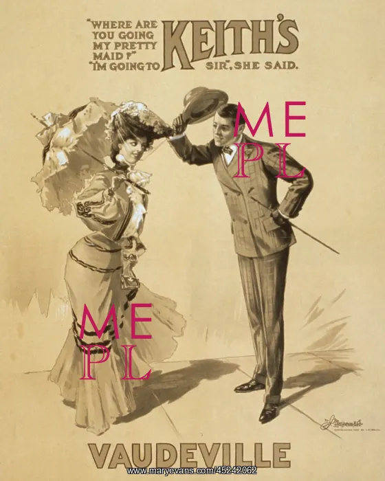 : Poster advertising Keith's Vaudeville, original ? : Poster advertising Keith's Vaudeville, original ?