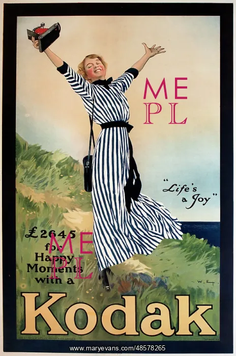 : Poster advertising Kodak cameras : Poster advertising Kodak cameras