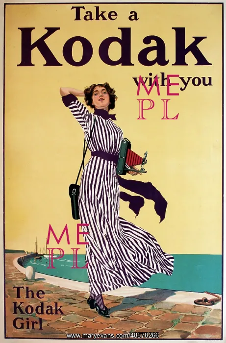 : Poster advertising Kodak cameras : Poster advertising Kodak cameras