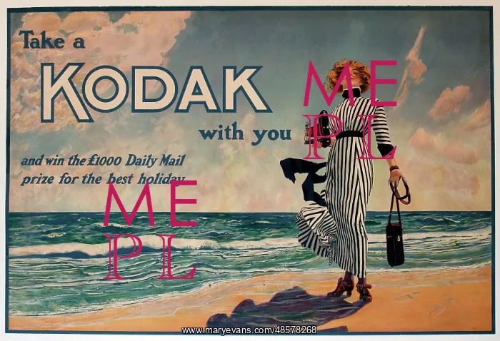 : Poster advertising Kodak cameras : Poster advertising Kodak cameras