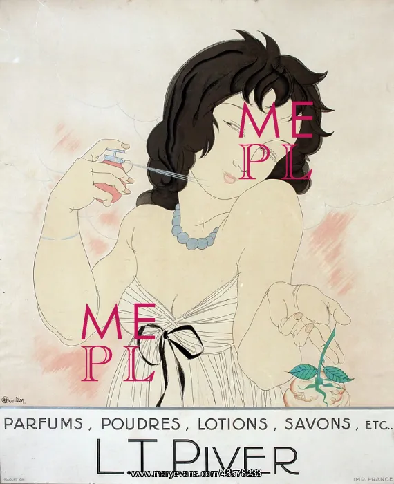: Poster advertising L T Piver cosmetics : Poster advertising L T Piver cosmetics