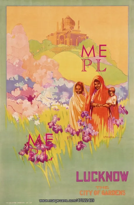  : Poster advertising Lucknow, India