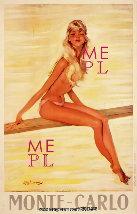 : Poster advertising Monte Carlo : Poster advertising Monte Carlo