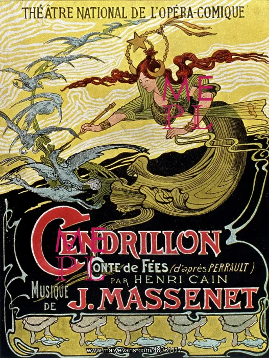 : Poster advertising the opera Cendrillon : Poster advertising the opera Cendrillon