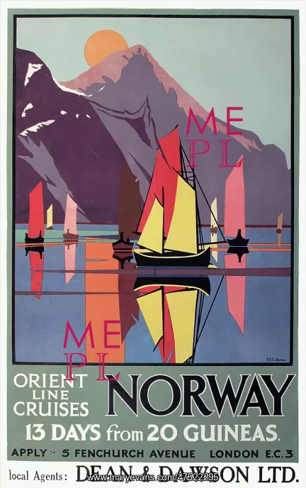 : Poster advertising the Orient Line : Poster advertising the Orient Line