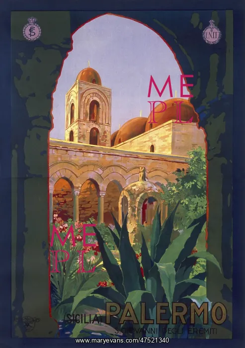 : Poster advertising Palermo : Poster advertising Palermo