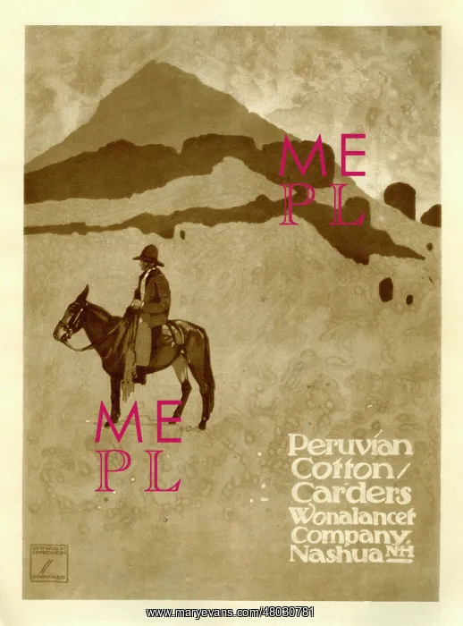 : A poster advertising Peruvian Cotton : A poster advertising Peruvian Cotton