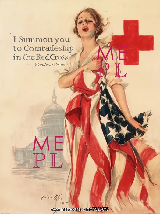 : Poster advertising the Red Cross : Poster advertising the Red Cross