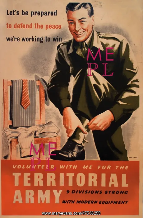 : Poster advertising the Territorial Army : Poster advertising the Territorial Army