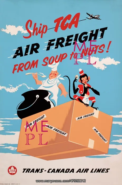 : Poster advertising Trans-Canada Airlines : Poster advertising Trans-Canada Airlines