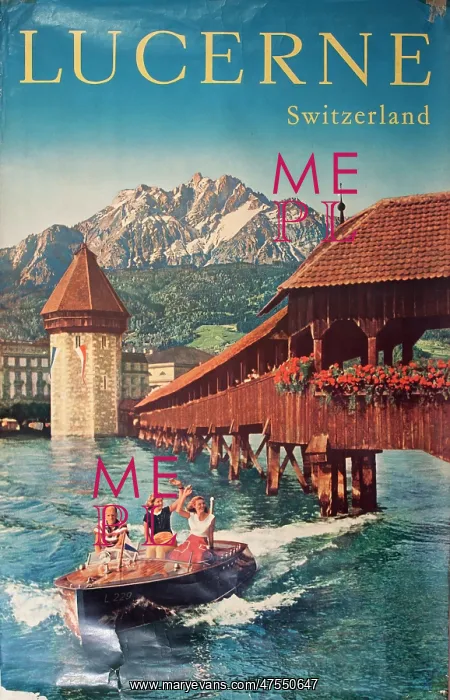 : Poster advertising trips to Lucerne, Switzerland : Poster advertising trips to Lucerne, Switzerland