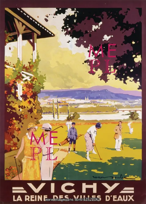 : Poster advertising Vichy : Poster advertising Vichy