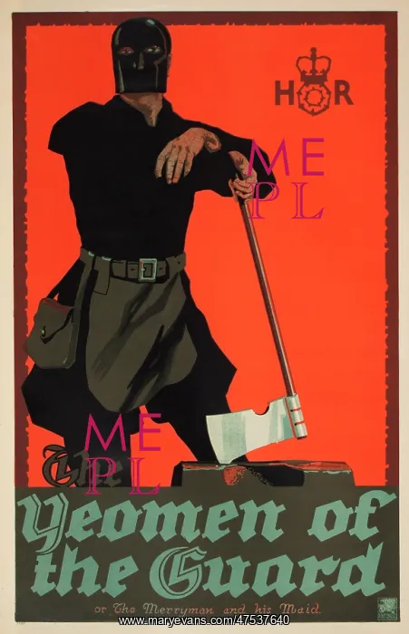 : Poster advertising The Yeomen of the Guard : Poster advertising The Yeomen of the Guard