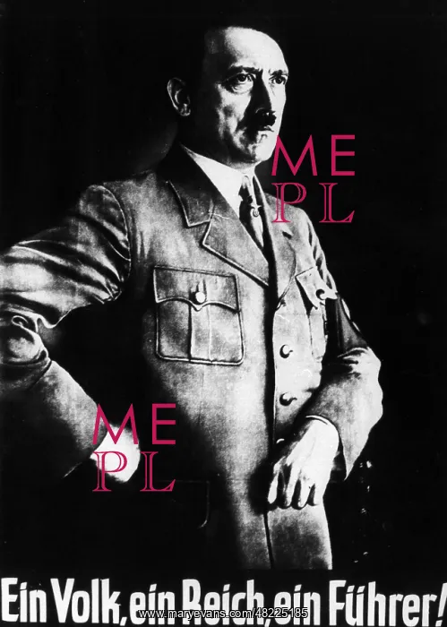 : Poster with Adolf Hitler, 1933-45 : Poster with Adolf Hitler, 1933-45
