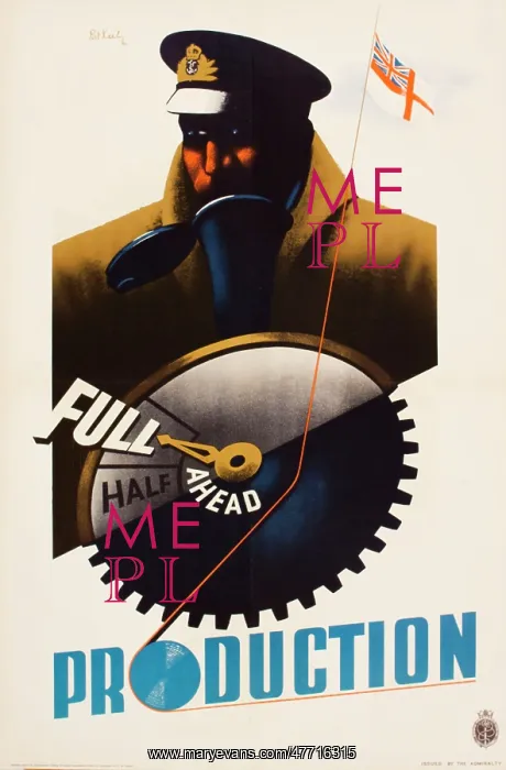  : Poster, Full Ahead Production, WW2