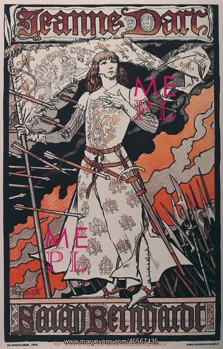  : Poster announcing the performance of Joan of