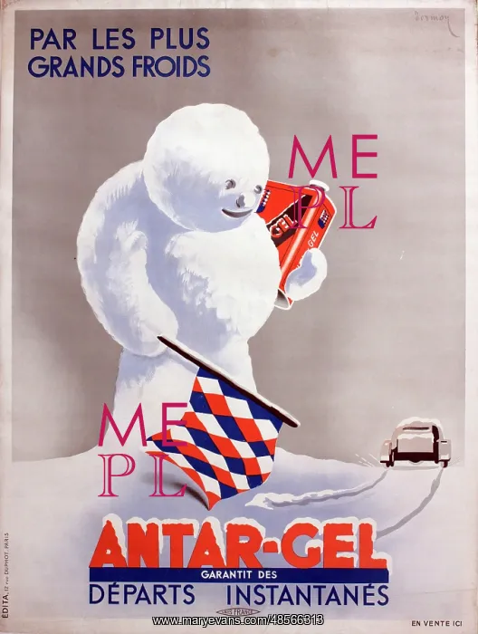 : Poster, Antar-Gel antifreeze : Poster, Antar-Gel antifreeze