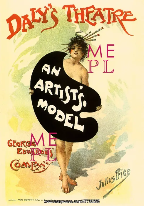 : Poster for An Artist's Model : Poster for An Artist's Model