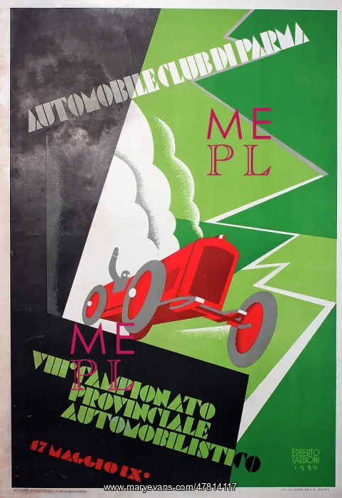 : Poster, Automobile Club of Parma : Poster, Automobile Club of Parma