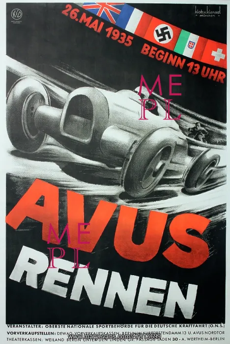 : Poster, Avus Race : Poster, Avus Race
