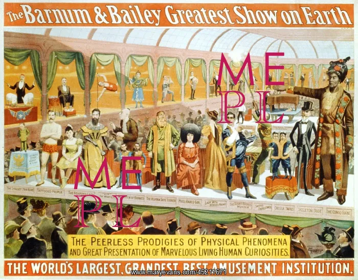 : Poster for The Barnum and Bailey circus, ? : Poster for The Barnum and Bailey circus, ?