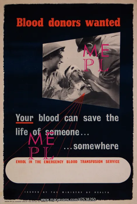 : Poster: Blood Donors Wanted : Poster: Blood Donors Wanted