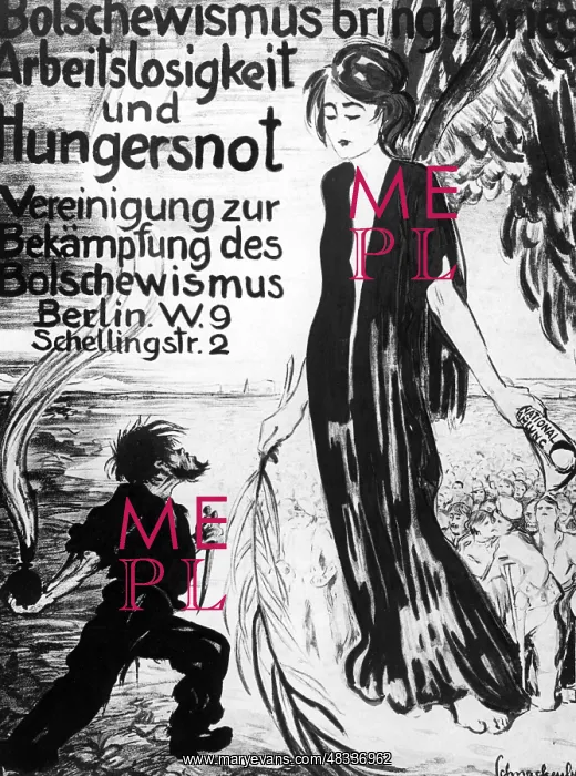 : Poster against Bolshevism, 1919 : Poster against Bolshevism, 1919