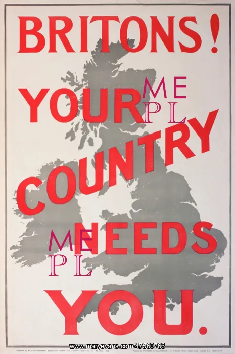 : Poster, Britons! Your Country Needs You : Poster, Britons! Your Country Needs You