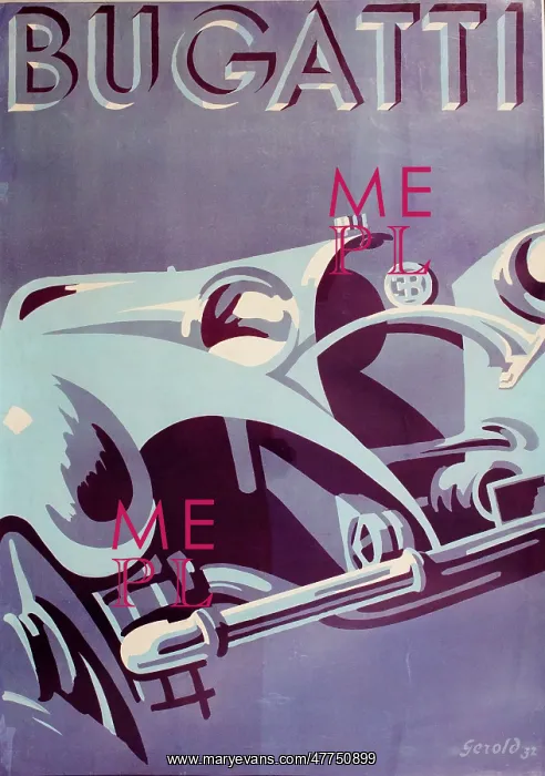  : Poster, Bugatti Cars