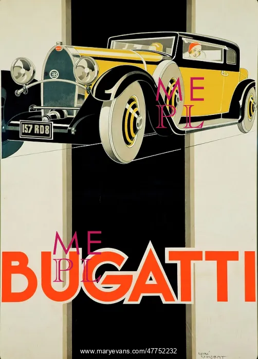  : Poster, Bugatti cars