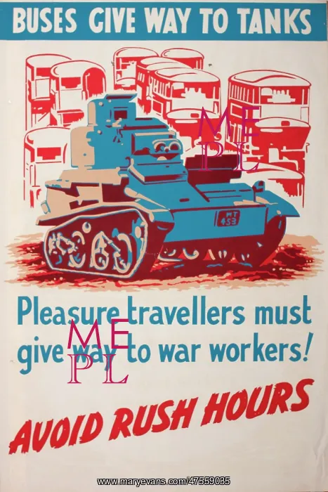 : Poster: Buses give way to tanks : Poster: Buses give way to tanks