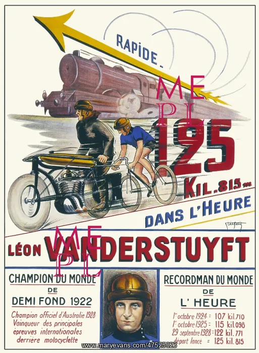 : Poster celebrating Leon Vanderstuyft : Poster celebrating Leon Vanderstuyft
