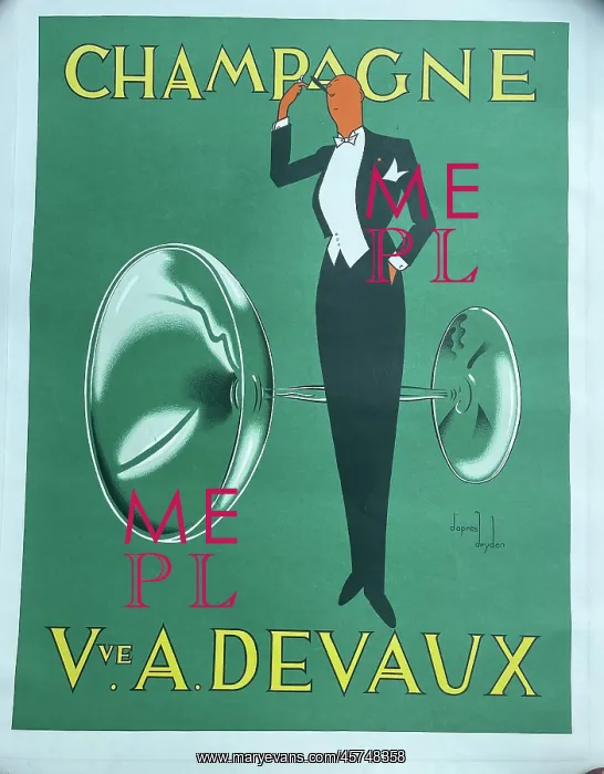 : Poster, Champagne, Vve A Devaux : Poster, Champagne, Vve A Devaux