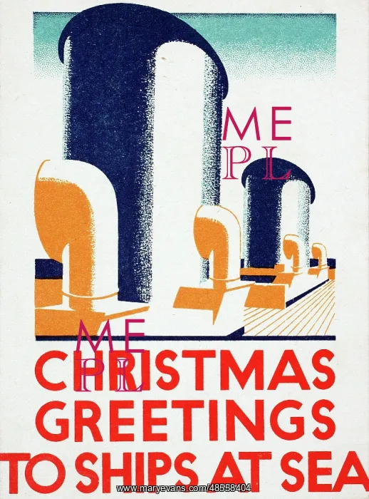  : Poster, Christmas Greetings to Ships at Sea