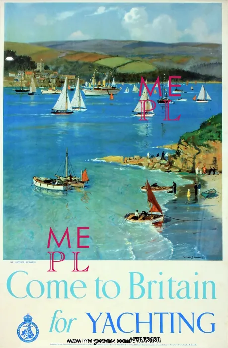 : Poster, Come to Britain for Yachting : Poster, Come to Britain for Yachting