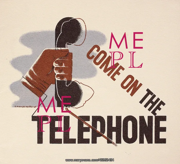 : Poster, Come on the Telephone : Poster, Come on the Telephone