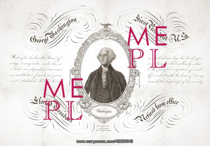 : Poster Commemorating George Washington's ? : Poster Commemorating George Washington's ?
