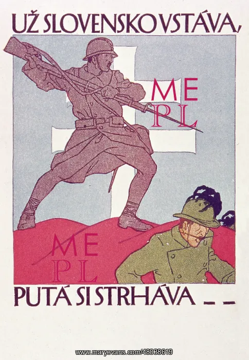 : Poster, Czechoslovak Recruiting Office, WW1 : Poster, Czechoslovak Recruiting Office, WW1