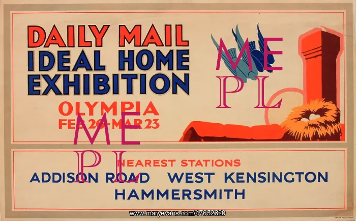 : Poster, Daily Mail Ideal Home Exhibition : Poster, Daily Mail Ideal Home Exhibition