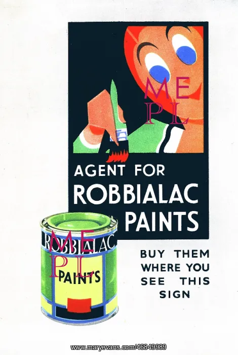 : Poster design, Agent for Robbialac Paints : Poster design, Agent for Robbialac Paints