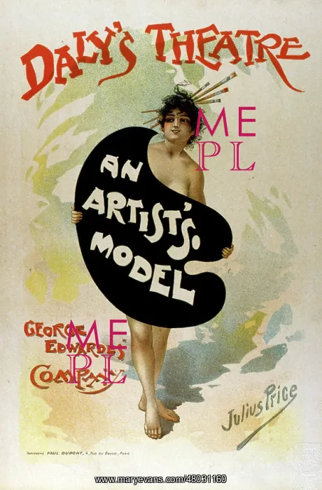 : Poster design for An Artist's Model, Daly's Theatre : Poster design for An Artist's Model, Daly's Theatre